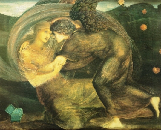 Eros e Psique; Sir Edward Burne-Jones (1833-1898)